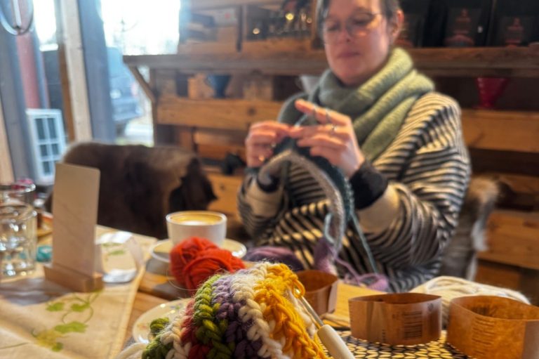 Öde, gammal stuga omgiven av Tivedens skogar.